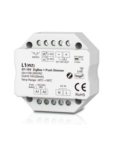 Skydance L1(WZ) Tuya App Led Controller 100V 240V AC 1CH 0/1-10V Decoder ZigBee RF Push Dimmer