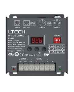 Ltech LT-903 Controller 3 Channels Constant Voltage DMX512 RDM Led Decoder Control Dimmer Driver